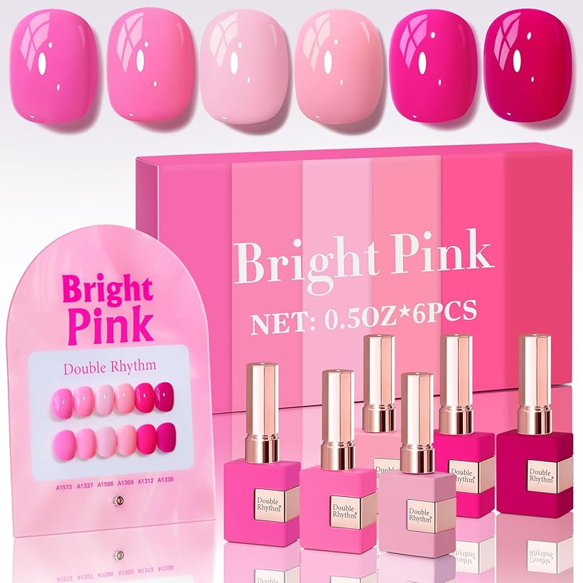 Double Rhythm Gel Polish Manicure Purple T6 13